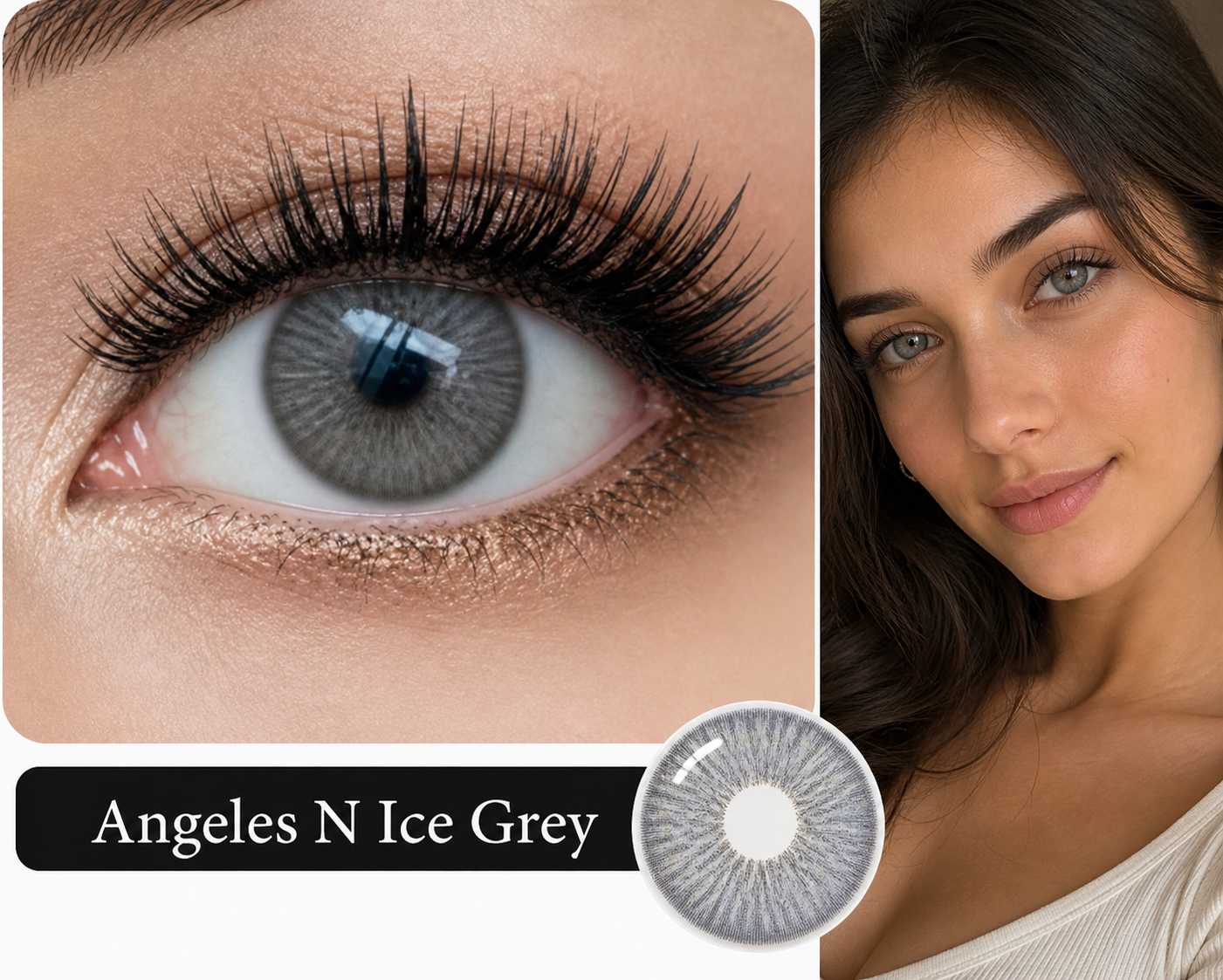Ángeles N Ice Grey  Beauty Eyes